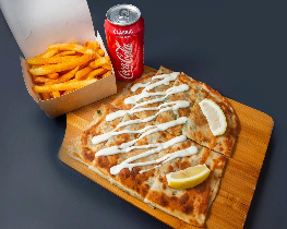 Kebab & soft drink can