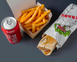 Kebab & soft drink can